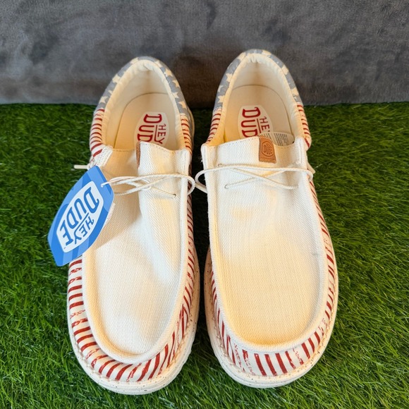 Hey Dude Wally American Flag Stars Stripes Shoes Loafer USA Men\'s Size 12 NWT main image 12